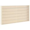 vidaXL Stenska vitrina s polico Bež 100 x 8,5 x 54 cm Vezani les