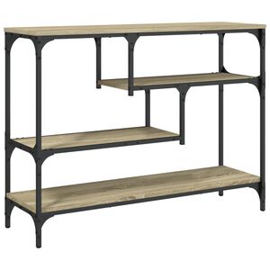 vidaXL Konzolna mizica sonoma hrast 100x30x75 cm inženirski les