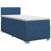 vidaXL Postelja boxspring z vzmetnico Modra 100 x 200 cm Blago