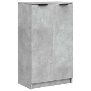 vidaXL Omarica za čevlje betonsko siva 59x35x100,5 cm konstruiran les