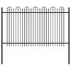 vidaXL Spike Lok Ograja DRONTEN 200 x 166 cm Pra&scaron;no lakirano jeklo