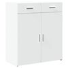 vidaXL Komoda bela 80x42,5x93 cm inženirski les