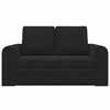 vidaXL Sofa postelja 60cm Črna Žamet