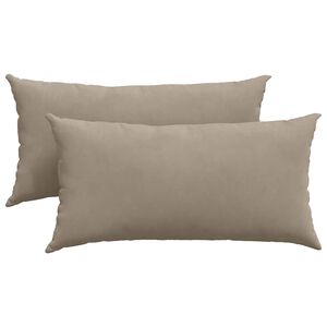 vidaXL Blazine za kavč 2 pcs Taupe 80 x 40 cm blago