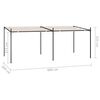 vidaXL Paviljon z zložljivo streho 600x300x233 cm krem