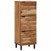 vidaXL Visok predalnik Rjava 40 x 33 x 110 cm Masiven les manga