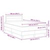 vidaXL Postelja z vzmetnico z vzmetnico Temno siva 120 x 200 cm blago