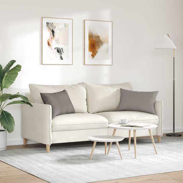 vidaXL Blazine za kavč 2 pcs Taupe 60 x 40 cm blago