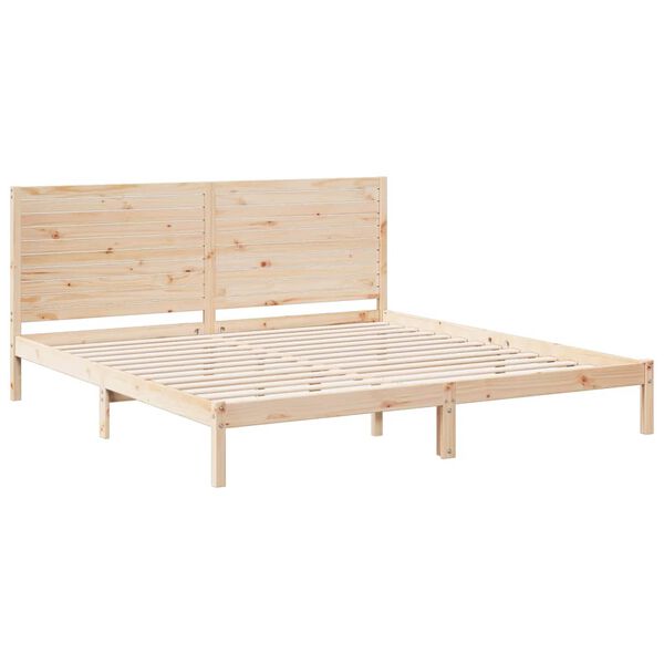 vidaXL Dalj&scaron;i posteljni okvir brez vzmetnice 200x210 cm trden les