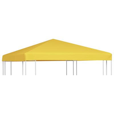 vidaXL Streha za paviljon 270 g/m² 3x3 m rumena