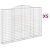 vidaXL Obokane gabion ko&scaron;are 5 kosa 300x30x200/220 cm pocinkano železo