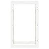  vidaXL Stojalo za drva belo 60x25x100 cm trdna borovina