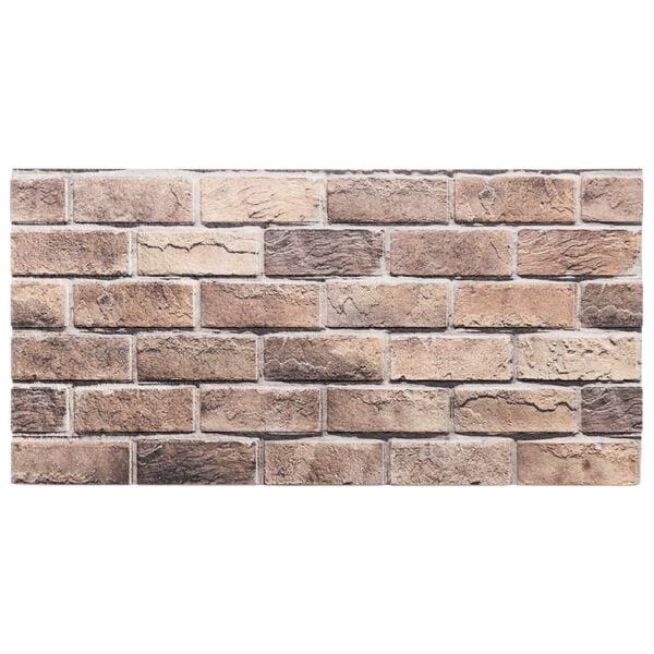 vidaXL 3D stenski paneli 10 kosov rjavi 100x50 cm EPS