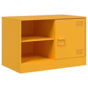 vidaXL TV omarica gorčično rumena 67x39x44 cm jeklo