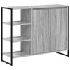 vidaXL Stranska omara Siva Sonoma 96,5 x 30 x 75 cm Inženirski les