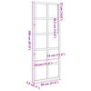 vidaXL Hlevska vrata 80x208 cm trdna borovina