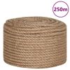 vidaXL Vrv iz 100 % jute 12 mm 250 m