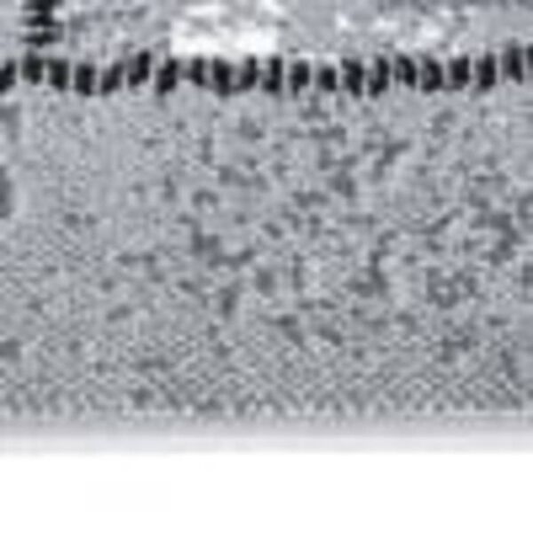 vidaXL Tepih tekač BCF siv z vzorcem kock 60x500 cm