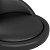 vidaXL Vrtljivi jedilni stoli 4 kosi črno umetno usnje