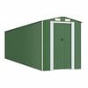 vidaXL Vrtna lopa zelena 192x772x223 cm pocinkano jeklo