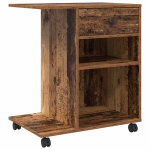 vidaXL Stojalo za tiskalnik Star les 60 x 40 x 68.5 cm Inženirski les