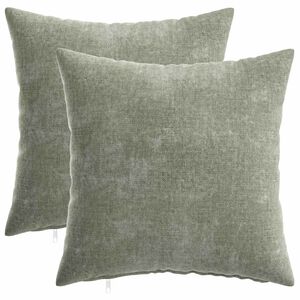 vidaXL Prevleka za blazino 2 kos HEERLEN Zelena 35 x 35 cm