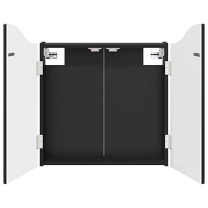 vidaXL Omara za tarče Črna 56 x 12 x 63 cm Inženirski les