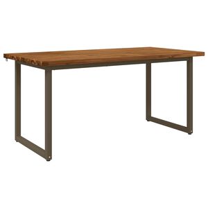 vidaXL Kvadratna jedilna miza 160 x 70 x 75 cm Masiven les akacije