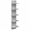 vidaXL Stenska polica Siva Sonoma 22 x 15 x 100 cm Inženirski les