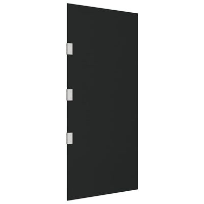 vidaXL Panel za vratni nadstrešek črn 50x100 cm kaljeno steklo