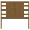 vidaXL Vzglavna medeno rjavo 81x4x100 cm trdna borovina