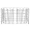vidaXL Visoka greda gabion pocinkano jeklo 180x50x100 cm