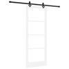vidaXL Drsna vrata ORKDAL Bela in črna 83 x 211 cm