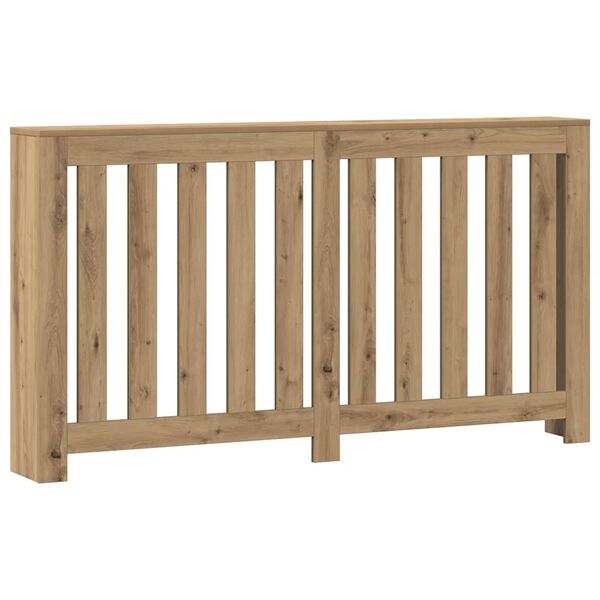vidaXL Pokrov za radiator hrast 149x20x82 cm inženirski les