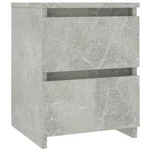 vidaXL Nočna omarica betonsko siva 30x30x40 cm iverna plo&scaron;ča
