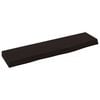 vidaXL Stenska polica temno rjava 40x10x2 cm trdna hrastovina