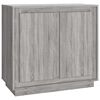 vidaXL Komoda siva sonoma 80x34x75 cm inženirski les