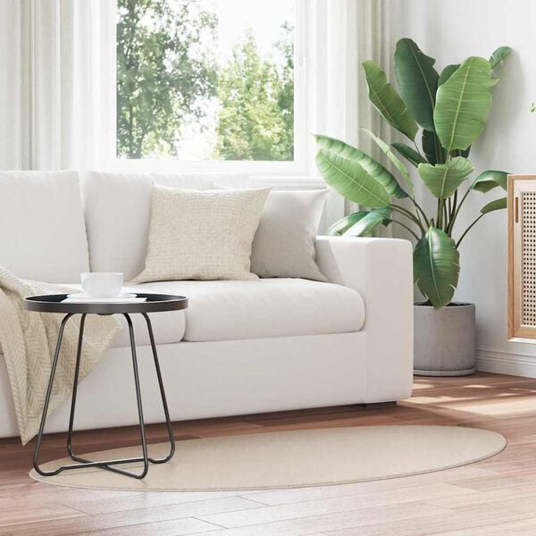 vidaXL Preproge za povr&scaron;ine HUARTE Bež 80 x 150 cm Poliester