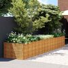 vidaXL Vrtna visoka greda 479x100x69 cm corten jeklo