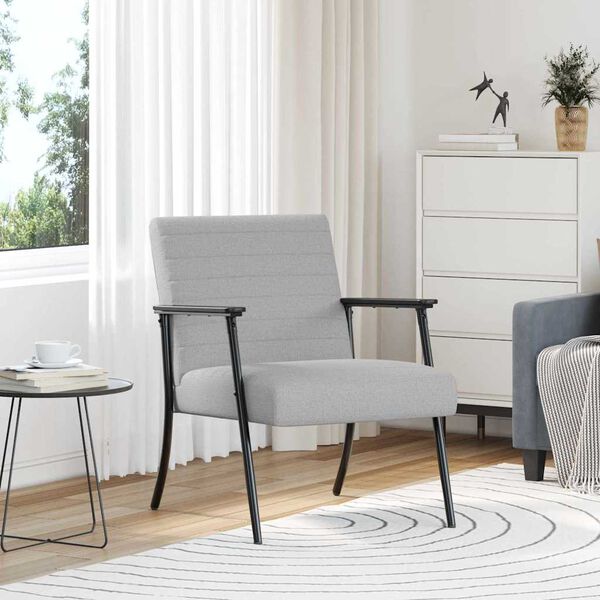 vidaXL fotelj Oblačno siva 59 x 75 x 78 cm blago