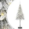 vidaXL Božično drevo med 300 LED z stojalom Bela 180 cm PE in jeklo