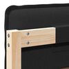 vidaXL Tapecirano vzglavje Naravna in črna 75 cm Masivno borovo les