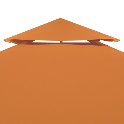 vidaXL Nadomestna streha za paviljon 310 g/m² oranžna 3x3 m