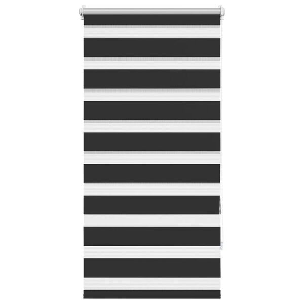 vidaXL Črtasti Zebra Rolo / Senčilo velikost 60 x 120 cm Črna barva