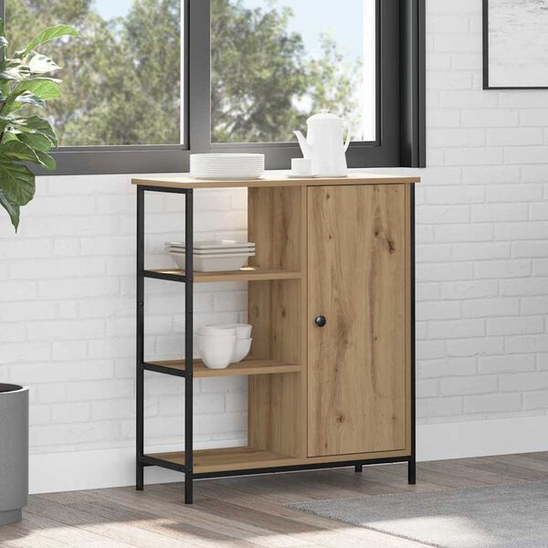 vidaXL Strani &scaron;al Umetni hrast 70 x 30 x 80 cm