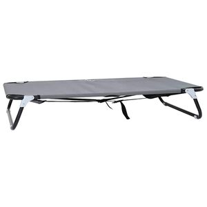 vidaXL Leži&scaron;če za psa 90 x 55 x 18 cm Jeklo Svetlo siva