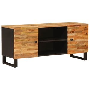 vidaXL TV omarica Rjava 105 x 33 x 46 cm Masiven les manga