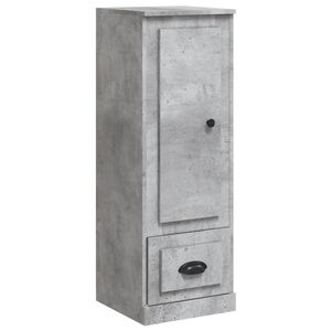 vidaXL Visoka omarica betonsko siva 36x35,5x103,5 cm inženirski les