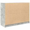 vidaXL Komoda betonsko siva 100x35x76 cm inženirski les