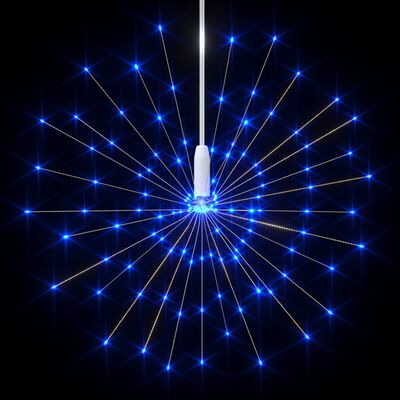 vidaXL Zunanje novoletne lučke 10 kosov modre 20 cm 1400 LED